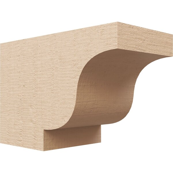 Ekena Millwork 6in. W x 8in. H x 12in. L Newport Woodgrain TimberThane Rafter Tail, Primed Tan RFTUR06X08X12NEWRCPR - main